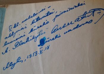 Knygos su Anzelmo Matučio autografais