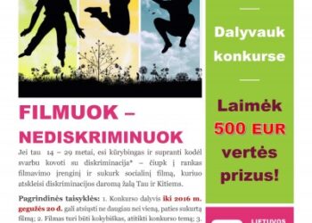Jaunimas filmais kovos prieš diskriminaciją
