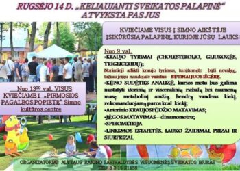 Sveikatos patikrinimai ir pirmosios pagalbos mokymai – Simne, Santaikoje, Radžiūnuose